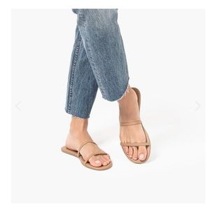 Tkees Gemma Foundation Sandal in Cocobutter - Strappy Leather Flip Flop Size 08